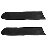 MUCKLILY Schutzhülle für Klapptrittleiter aus 210d Oxford Gewebe Staubschutz und UV Schutz Outdoor Leiterabdeckung für Garten und Baustelle Schwarz