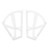 WPKD BLUEIY Home-Schuhregal aus Kunststoff, hohl, zweilagig, mit Scharnieren, weiß, Schuhregal-Scharniere für Schrankorganisation