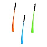 FRCOLOR 3Stücke Haushalts Schuhlöffel Praktische Schuhanziehhilfe für Senioren Schwangere Rutschfestes Design Kompakt Langlebig Erhältlich