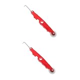 DIYEAH 2 Stück Fensterbildschirm Reparaturwerkzeug mit Praktischer Spline Roller für Installation von Fliegengittern Haken zum Entfernen Alter Spleiße und Schmutz Leicht zu Handhaben