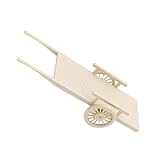 HEMOTON Miniatur Muldenkipper Handpoliertes Kleiner Landwirtschaftsgerät aus Holz Miniatur Gartenmodell für Puppenhaus Dekor und Kreative Bastelsets