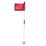 Golf Green Flagstick – Golf Flagstick Putting Cup, Turnier Golf Flagstick | Tragbare Putting-Green-Golffahnen, Golf-Pin-Flaggen-Lochbecher-Set für das Übungs-Putting-Green im Hinterhof im Freien