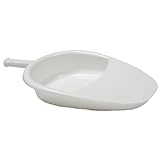 MEDICALAB Bettpfanne Made in Italy, Basis Steckbecken für Senioren, Bettlägerige und Behinderte, Tragbare Sterilisierbare Bettpfanne aus Polypropylen, Farbe Weiß