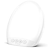 LGDEERCO Sonnenlichtlampe 10.000 Lux Sonnenlampe Tragbare Tageslichtlampe mit einstellbaren Farben und Helligkeit 4 Timer-Einstellungen mit Memory-Funktion Beleuchtung für den Einsatz im Home Office,