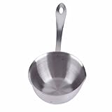 Haofy Butterwärmertopf, 1,5 QT, Edelstahl mit Flachem Induktionsboden, All-in-One-Design für Einfaches Ausgießen, Kleine Küche, Wohnmobilleben, Täglicher Gebrauch (300ML)