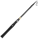 Tragbare Angelrute 1,8 M/2,1 M/2,4 M Tragbare Teleskop Angelrute Ultraleicht Carbon Fiber Lure Angelruten Casting Angelrute angelgerät Angelzubehör(2.1m)