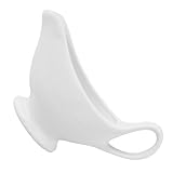 PartyKindom Keramik Sauce Boat mit Ergonomischem Griff Tropffreier Ausgießer Vielseitiger Saucenbehälter für Heiße und Kalte Soßen Salatdressings Stilvolle Küchenversorgung und