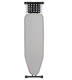 Aoufottes Klappbares Bügelbrett, Ironing Board,Robustes Dampfbügelbrett mit Bügeleisenablage,mit rutschfesten Füßen, stabiles Gestell,Tischbügelbrett mit Verstellbarer Höhe, Ironing area110x34cm