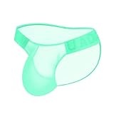 Vexuqedy Dessous Herren Unterwäsche Lustig Reizwäsche Männer String Tanga Retro Transparent Underwear Höschen Mittlere Taille Elastischer Bund Mini Pant Sportliche Herrenunterwäsche