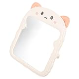 Beaupretty Faltbarer Tischspiegel mit Katzenohr Design Tragbarer Kosmetikspiegel für Reisen und Zuhause Stabiler Stand Niedliches Cartoon Design für Make Up und Pflege Unterwegs
