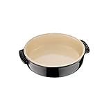 Le Creuset Tapasschale aus Steinzeug, 500 ml/ 14 cm, Schwarz glänzend, 72102141400001