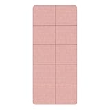 Yogamatte, Trainingspad, Fitness-Fußmatten, rutschfest, 6 mm dick, 183 x 61 cm, benutzerfreundliche Dämpfung und Unterstützung, tragbar, kompakt, vielseitig, ideal für Training zu Hause und im Freien