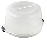 Dr. Oetker Transportbox für Kuchen mit Kühlfunktion – Runde Tortentransportbox für alle gängigen Kuchengrößen bis Ø 28 cm – Platz für handelsübliche Kühlakkus – Bis zu 3h kühl