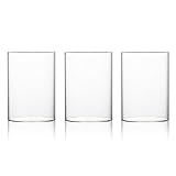 SLAXJNE 3 Stück Glasgefäß, Bodenloser Glaszylinder, Glaslaterne, Glaszylinder, Glaskerzenhalter