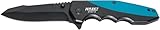 Hazet Klappmesser 2157-3 I Outdoor Taschenmesser mit hochwertiger Edelstahl-Klinge I Aluminium-Griff mit Fingermulden für den Einsatz in Werkstatt, Industrie oder Hobby