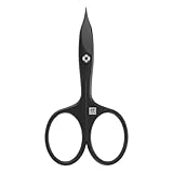 ZWILLING Kombi Nagelschere (Schere für Nägel und Nagelhaut, Gebogene Schneide und feine Spitze für präzisen Schnitt), Premium, Schwarz, 90 mm