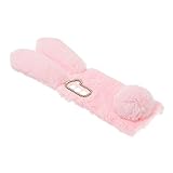 Flauschige Bunny Handyhülle aus TPU Kaninchenfell Kompatibel mit Stoßfest Warm für Täglichen Gebrauch