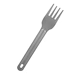 RASTKY Outdoor-Camping-Titan-Besteck-Set, Rostbeständiges Metall-Löffel-Gabel-Göffel-Set für Reisen, Leichtes Titan-Besteck (Titangabel)