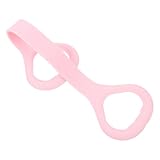 Hemobllo Fitness Gummiband mit Griff Elastisches Widerstandsband aus Langlebigem Material Rutschfestes Trainingsband für Yoga und Krafttraining Pink Sportgerät für Ganzkörperübungen