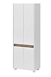Schildmeyer Hochschrank 701514 Cosmo, 57 x 164,5 x 33 cm (BxHxT), weiß