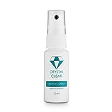 Crystal Clear® – effektives nachhaltiges Anti Fog Spray – Made in Germany – Antifog Spray – 30 ml – Antibeschlag Spray für Schwimmbrillen Taucherbrillen und Windschutzscheiben