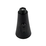 Ersatz-Küchenarmatur-Sprüher mit herausziehbarem Sprühkopf, Dual-Sprühmodus, Spültisch-Wasserhahn-Sprühkopf für Küchenwaschtischmischer, schwarz gebürstete Oberfläche, ABS (schwarz)