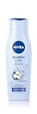 NIVEA Classic Care Shampoo, pflegendes Haarshampoo mit Baumwollsamen-Öl und pH-optimierter Pflege, mild reinigendes Pflegeshampoo für gesunde Haarpflege (250 ml)