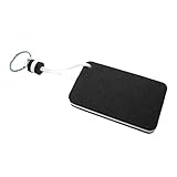 F Fityle Schwimmender Schlüsselanhänger, rechteckiger Anhänger, Leichter bunter, Schlüsselanhänger, Schlüsselanhänger für Kajakfahren, Wassersport, Schwarz