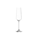 Leonardo Puccini Sekt-Glas, 1 Stück, spülmaschinenfestes Prosecco-Glas, Sekt-Kelch mit gezogenem Stiel, Champagner-Glas, 280 ml, 069550