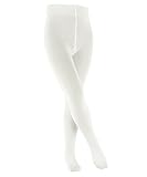 FALKE Unisex Kinder Strumpfhose Family K Ti nachhaltige Baumwolle dick einfarbig 1 Stück, Weiß Off-White 2040, 134-146