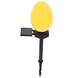 Toddmomy Solar Bodenstecker Licht easter egg decoration geschenke ostern Landschaftswegleuchte Osterpfahllichter Ei Licht Eier-Solarlampe LED farbige Lichter Erdungsstecker Garten Licht Abs