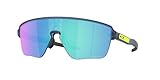 Oakley OO9415 Sonnenbrillen-Bundle: OO 9415 Corridor SQ 941502, mattes Trans Blue/Prizm Saphir-Policarbonat Standard und kleine blaue Leine, Zubehör-Set