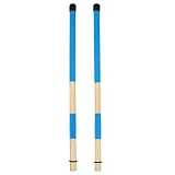 1 Paar Bambus Drum Sticks Drumsticks Bambus Drum Mallet für Rute Jazz Volksmusik Tragbare Solide Konstruktion Blau