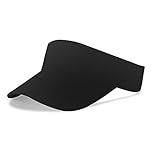 Aomig Visor Cap, Mode Schirmmütze Herren und Damen, Atmungsaktiv und Schweißabsorbierend Sommerkappe Kappe mit Sonnenvisier, Sonnenschutz Schirmcap für Outdoor Golf Baseball Tennis (Schwarz)