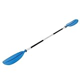 Wiyuer Doppelpaddel aus Aluminium Doppelköpfigen Paddle Unisex Erwachsene Kajak Paddel Stechpaddel für Verschiedene Arten von Wasseraktivitäten Kanadier Boot 220cm Kanu Board Blau