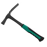 Mehrzweck-Geologenhammer aus Stahl mit Fiberglas-Schäften und ergonomischem Griff, geeignet für Steinschlag- und Heimwerker-Projekte