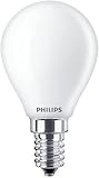 Philips LED Classic E14 Lampe (25 W), matte LED Lampe in Tropfenform mit warmweißem Licht, energiesparende Lampe mit langer Nutzlebensdauer