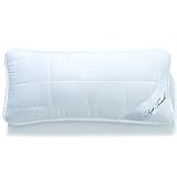 aqua-textil Kopfkissen 40 x 80 cm Reißverschluss Nackenkissen 650g klimaregulierend Oeko-TEX