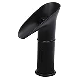 C-Juzarl Automatische Wasserhahn Bad mit Sensor, Induktion Badarmatur Berührungslos Wasserhahn Wasserfall-Waschbecken Touchless Tap für Küchen, Bäder (Schwarz)