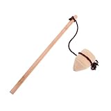 BESPORTBLE Holz mit Peitschschnur Retro Gyroskop Massivem Holz Intensives Outdoor Fitness Training Traditionelles Wurfspiel Erwachsene