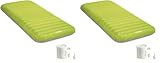 Intex Premaire Dura-Beam Campingmatte mit USB150, aufgeblasene Größe: 76 cm x 1,91 m x 17 cm (64097NP) (Packung mit 2)