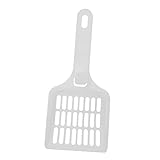 FONDOTIN Schaufel für Katzenstreu Verklumpung Wurf Scoop selbst drinnen katzenklo zubehör cat Litter Shovel Katzenklo Abfalltüte Haustier Schaufel Outdoor-Schaufel für Haustiere Weiß