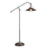 Standleuchten Schmiedeeiserne Stehlampe, Verstellbarer Auslegerarm Und Kopf, Amerikanische Industrielle Stehleuchte Für Schlafzimmer, Wohnzimmer Stehlampe Dimmbar ( Color : A , Size : 27*118cm )