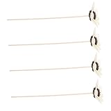 Amosfun 4 Stück Duftstäbchen mit Getrockneten Blumen Aromatherapie Holzstäbchen für Ätherische Öle Poröse Diffuser Sticks zur Duftverteilung Sicher und Einfach Anwendbar Raumdekoration