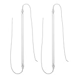 Uonlytech 2 Stück Quarz Heizstab 23cm mit Verkabelung Mattiertes Keramik Infrarotelement für Elektrische Terrassenheizstrahler Geräuschloses Heizelement für Outdoor Heizgeräte