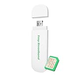 EIOTCLUB 4G LTE USB-Dongle mit WiFi 6 – Mobiler Hotspot für Laptop/PC/Tablet/Handy, 150 MBit/s, Plug & Play Internet-LTE Stick mit kostenloser SIM-Karte, Günstiges Reise-und Business-WLAN-Modem