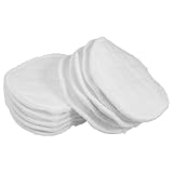 DECORNIJIA 20 Stück Wiederverwendbare Waschbare Baumwoll-stilleinlagen Weiche Saugfähige Brustpads mit Auslaufschutz Atmungsaktive Stillzubehör für Empfindliche Haut für Aktive Mütter