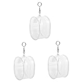 Toyvian 3 Stück Puppenausflugstasche Puppenkleidung Aufbewahrungstasche Mini Transparente Tasche Puppentragetasche Tasche Für Puppenaufbewahrung Puppenbehälter Puppentragetasche