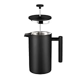 8KLANMMQ Presse Kaffee Maker Tee Kaffee Maschine Dosierung Trichter 58 mm Geschirr Vakuum Milchaufsch?umer L ?ffel Teekanne (Farbe: 750 ml Größe: A) (1000 ml A)