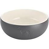 HUNTER Keramik-Napf LUND, Farbe: grau, Keramiknapf mit Silikonrand, sicherer Stand, edles Design, pflegeleicht & spülmaschinenfest, Größe: 900 ml